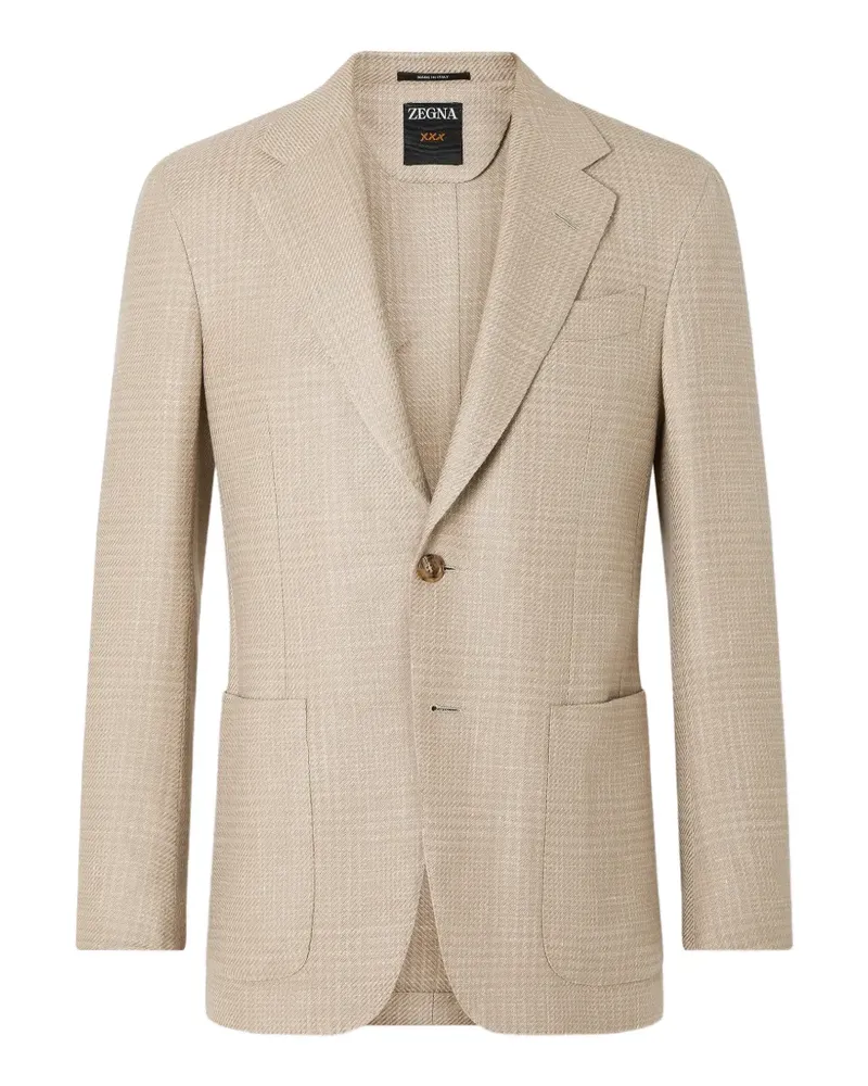 Ermenegildo Zegna Jacke aus Kaschmir, Seide und Leinen - Nude Nude