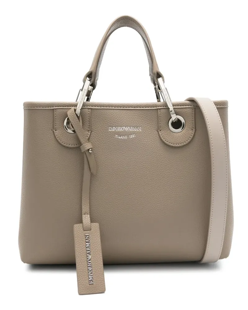 Emporio Armani small MyEA tote bag - Nude Nude