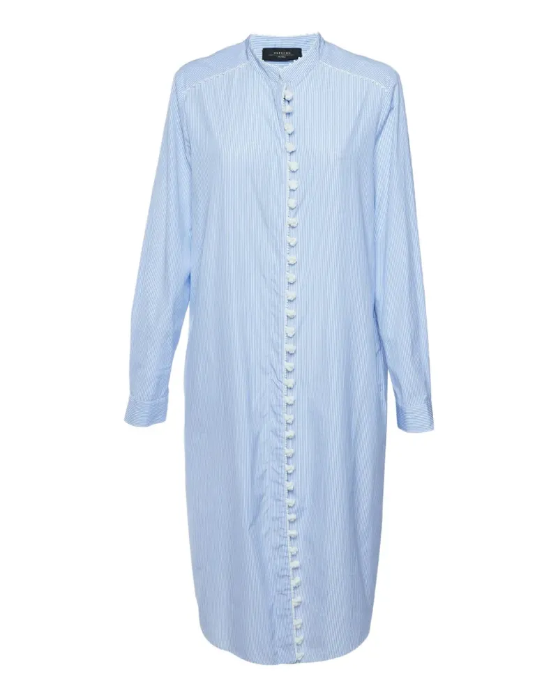 Max Mara Minikleid mit Streifen - Blau Blau