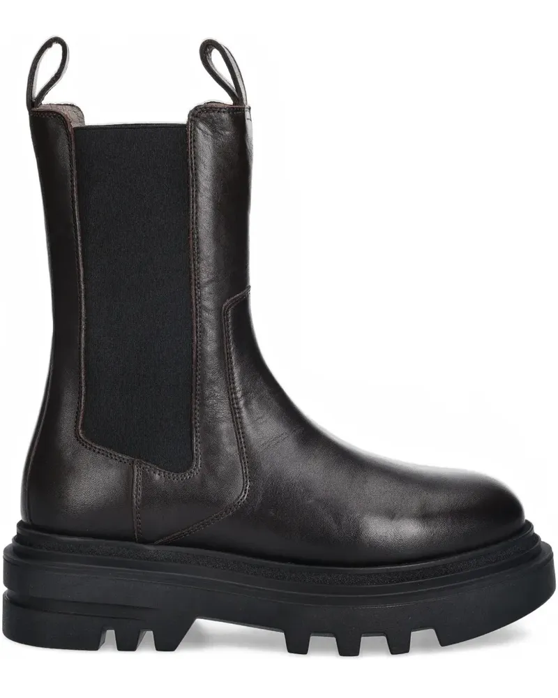 AllSaints 55mm pull-tab boots - Braun Braun