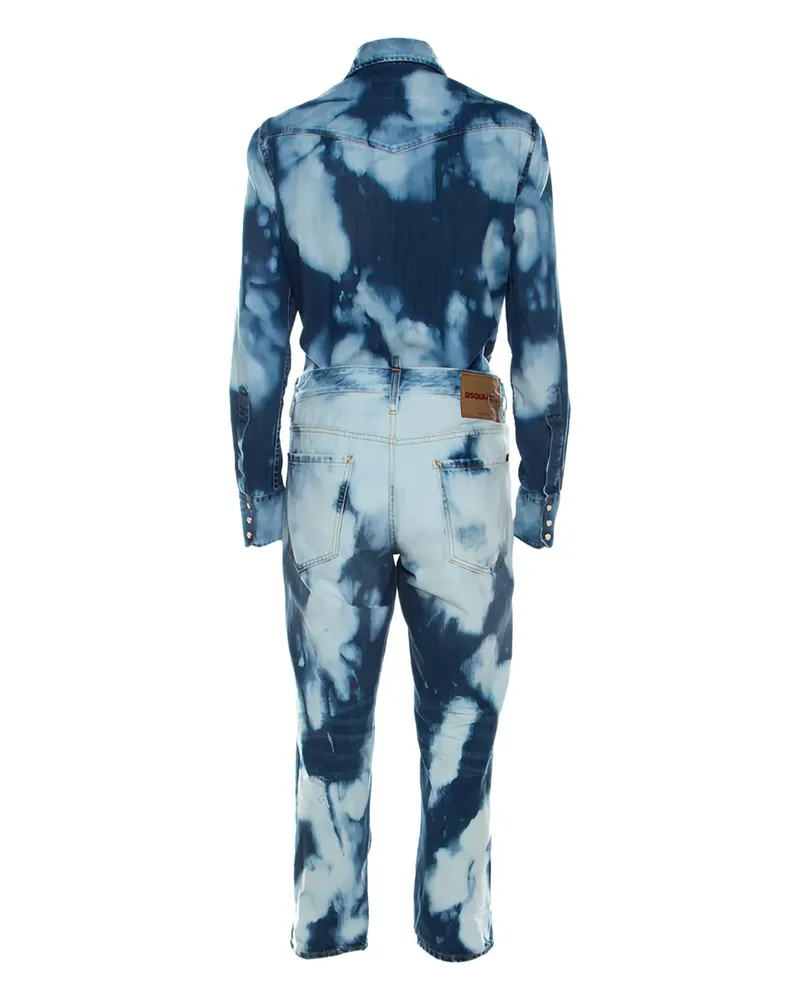 Dsquared2 Pre-owned Jumpsuit mit Bleach-Effekt - Blau Blau