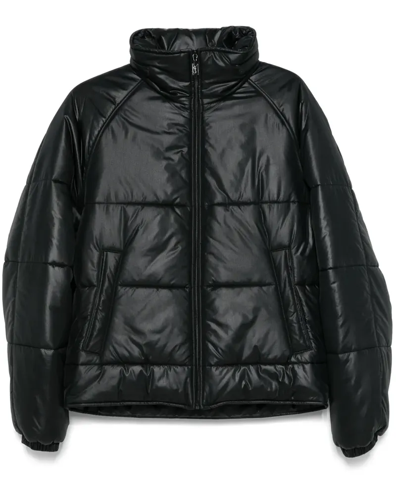 Saint Laurent Gesteppte Jacke - Schwarz Schwarz