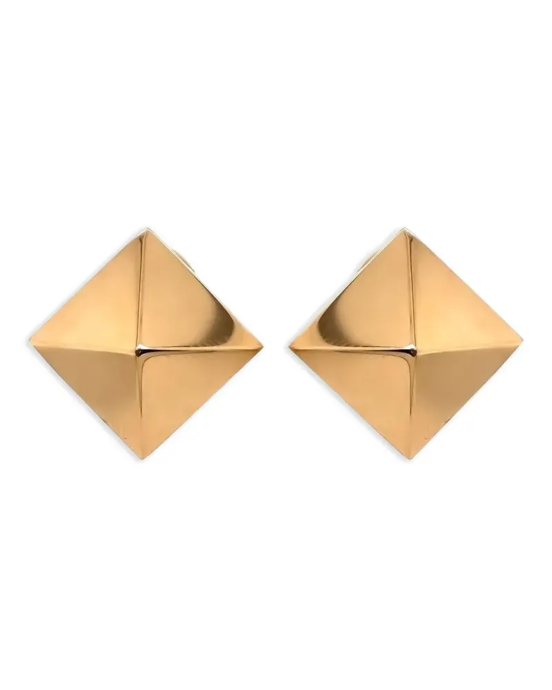 Brooks Brothers 18kt Pyramid Gelbgoldohrstecker Gold