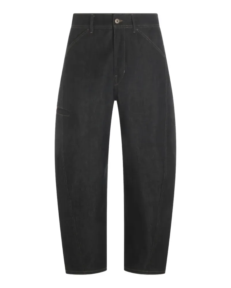 Christophe Lemaire Twisted Jeans mit abgerundeten Nähten - Schwarz Schwarz
