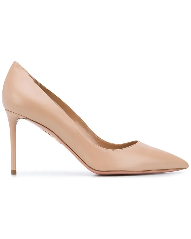 Aquazzura Purist Pumps mit spitzer Kappe 80mm - Nude Nude
