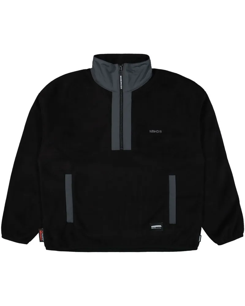 Neighborhood Sweatshirt aus Fleece - Schwarz Schwarz