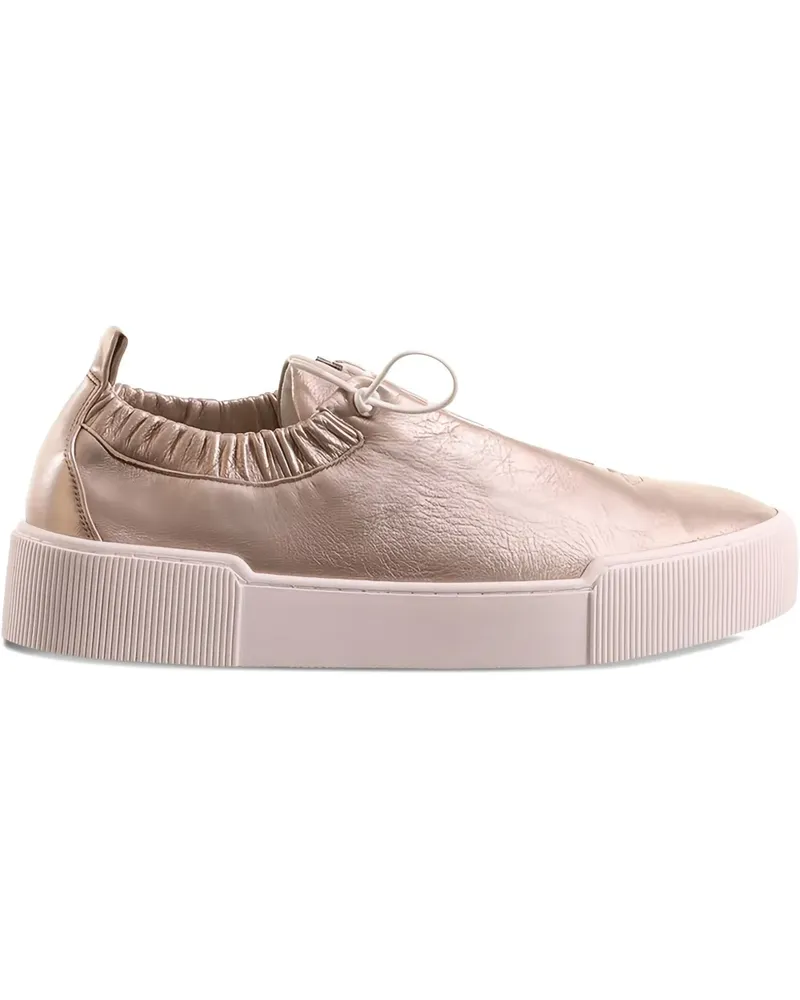 Högl Geraffte Pure Sneakers mit elastischen Knöcheln - Gold Gold