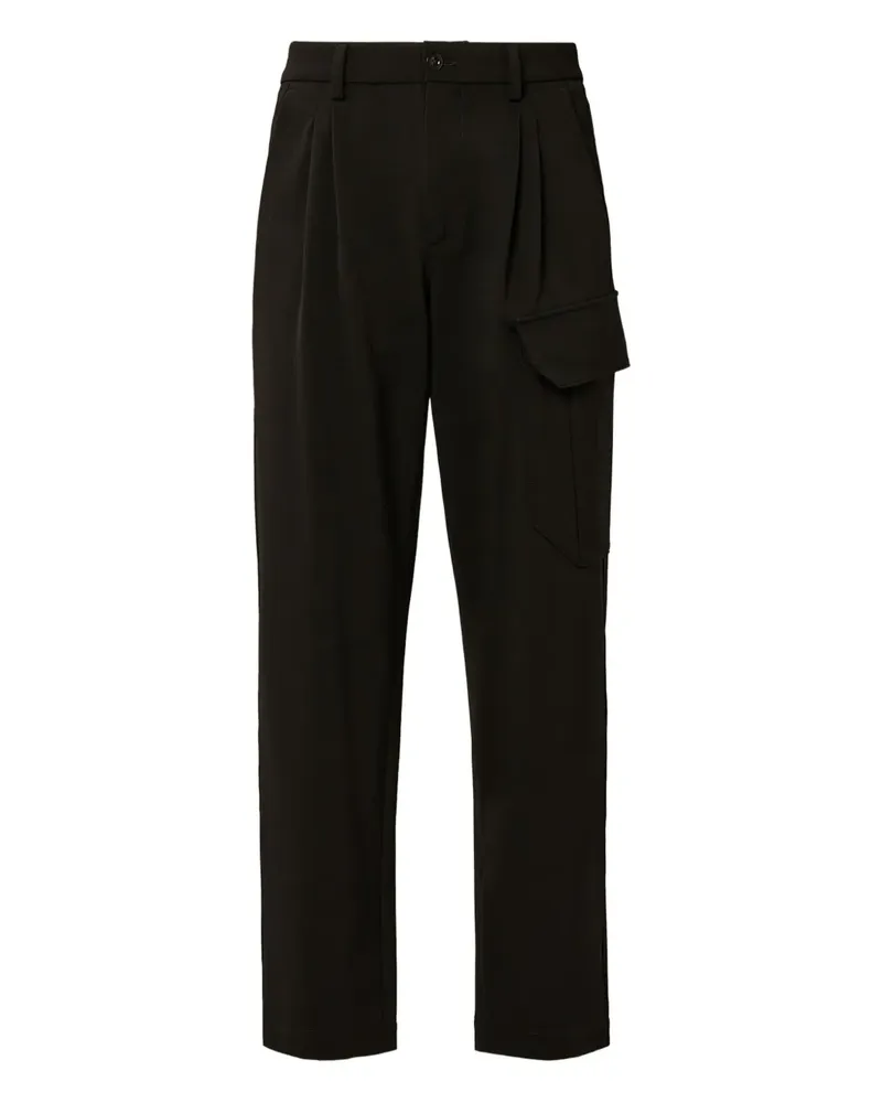 C.P. Company Cargohose mit Falten - Schwarz Schwarz