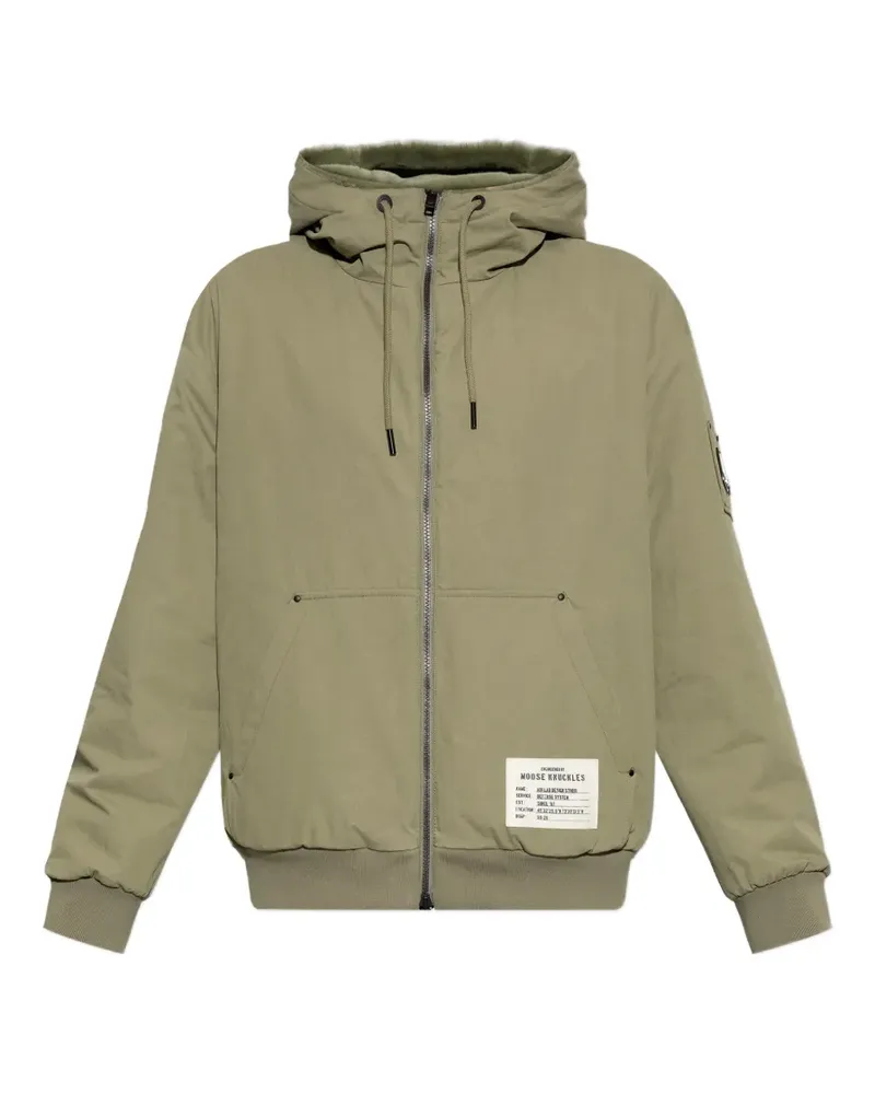 Moose Knuckles Roland Reversible Bunny hooded logo-patch jacket - Grün Grün