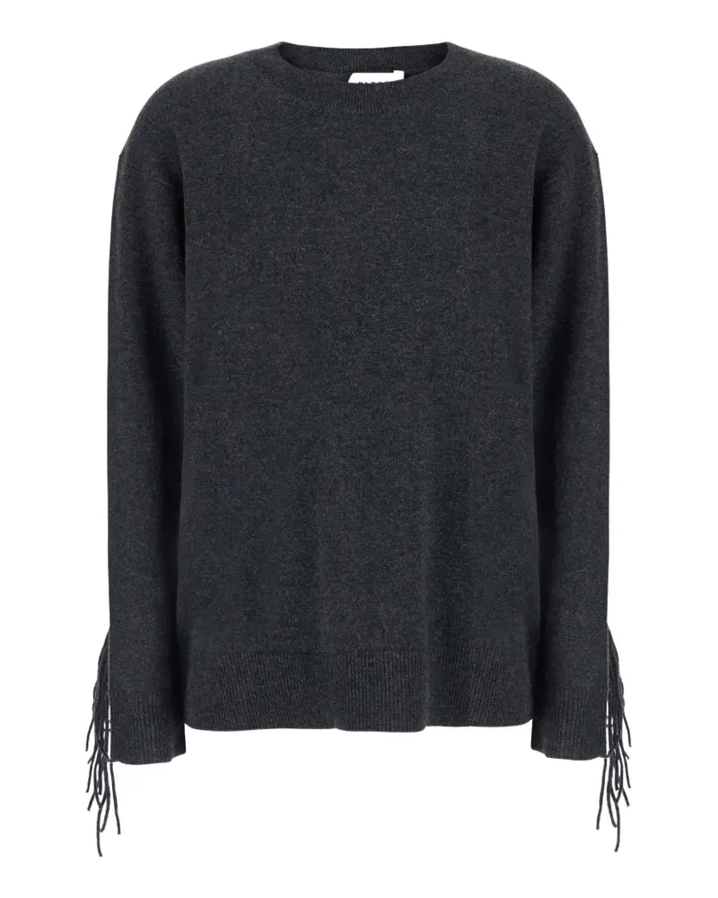 P.A.R.O.S.H. P.A.R.O H. fringe-detail cashmere sweater - Grau Grau