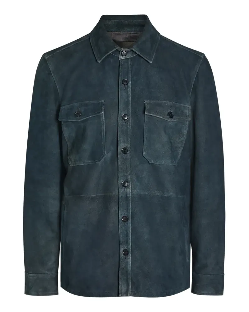 Paige Geknöpfte Peyman Jacke - Blau Blau