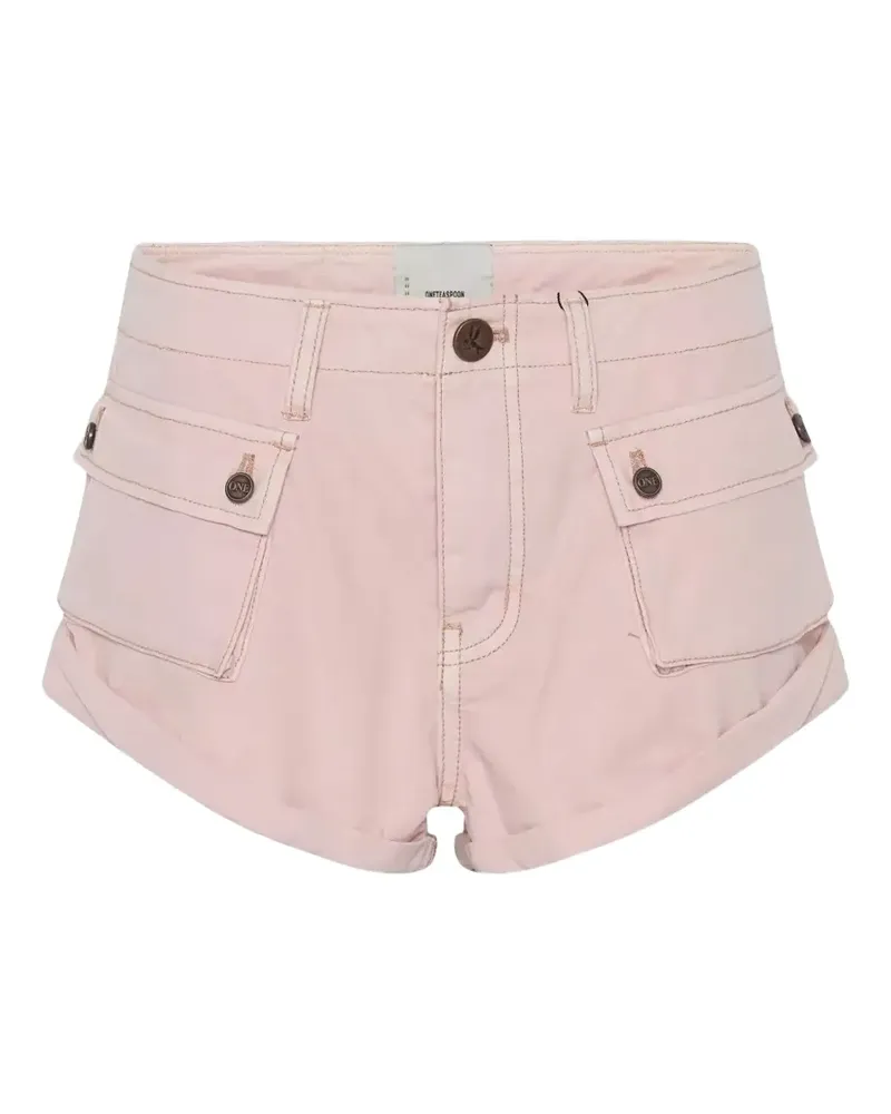 One Teaspoon Cadet Bandits pocket mini shorts - Rosa Rosa