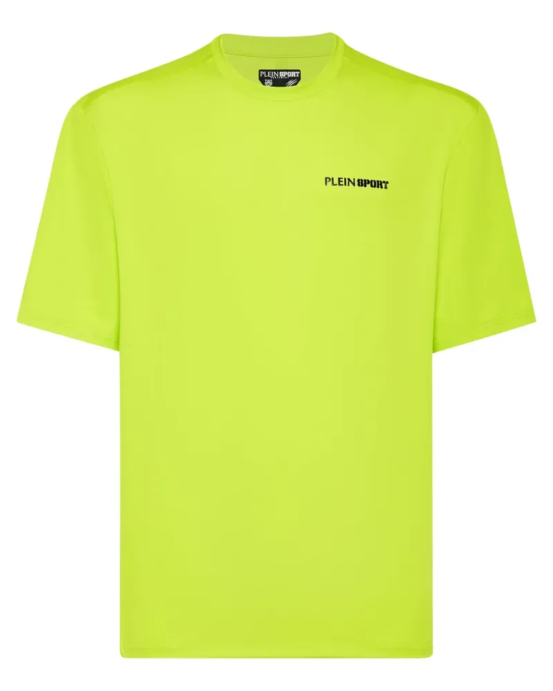 Philipp Plein T-Shirt mit Mikro-Rippung Gelb