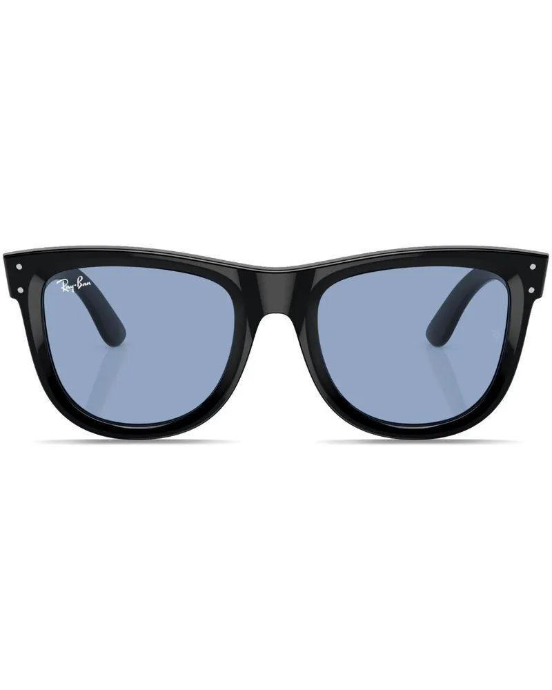 Ray Ban Wayfarer Reverse Sonnenbrille mit rundem Gestell - Schwarz Schwarz