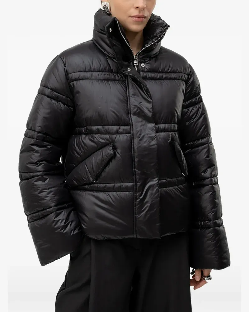 HUGO BOSS high-neck jacket - Schwarz Schwarz
