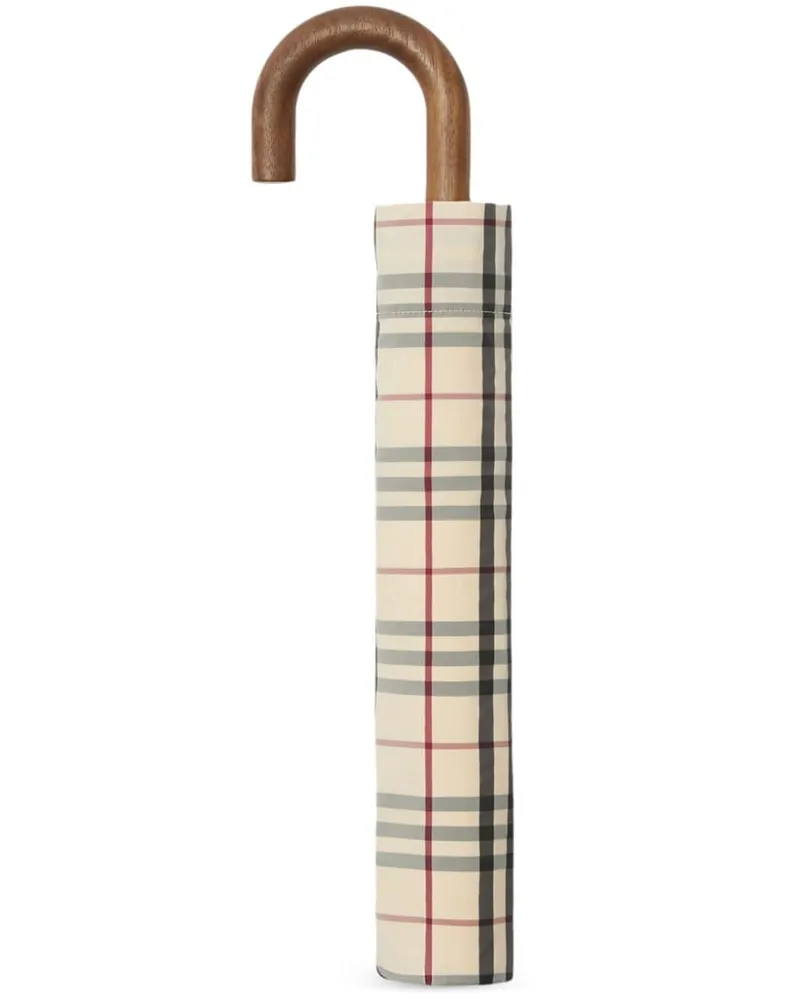 Burberry Regenschirm mit Vintage-Check - Nude Nude