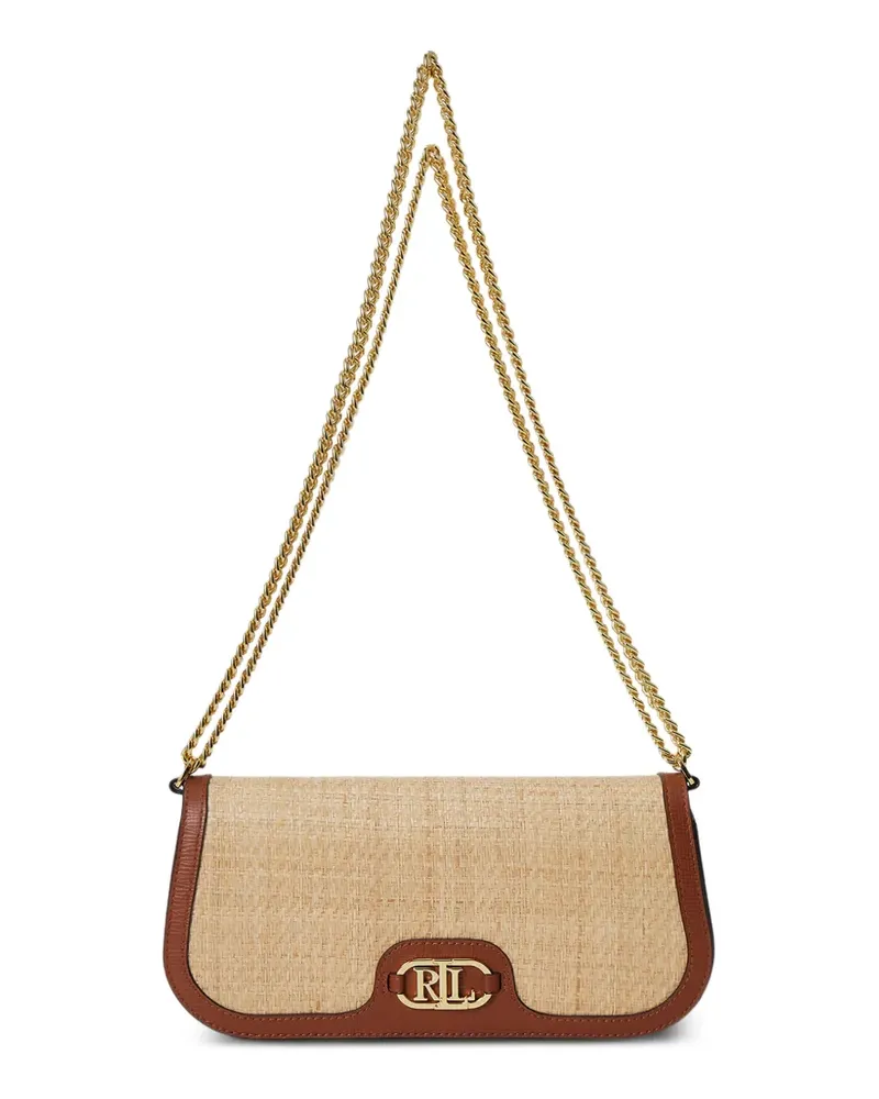 Ralph Lauren Schultertasche mit Kettenriemen - Nude Nude
