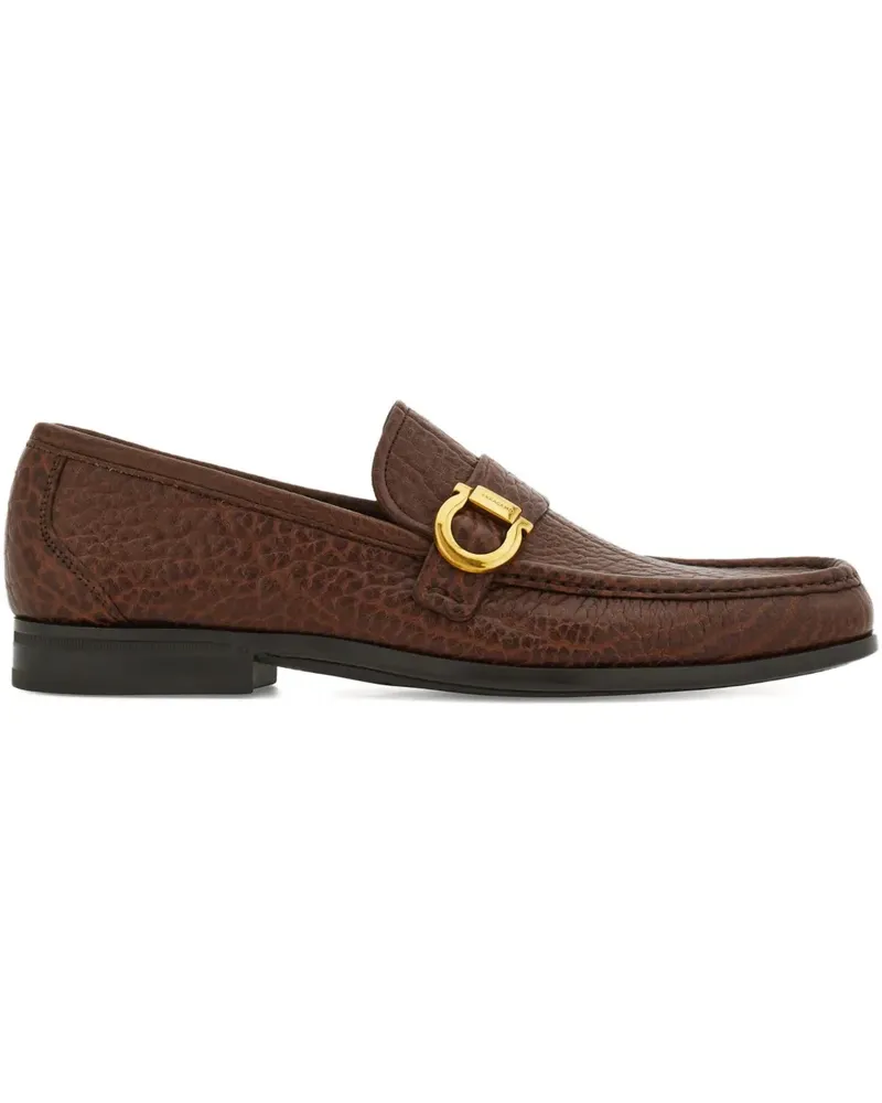 Ferragamo Loafer mit Gancini-Spange - Braun Braun