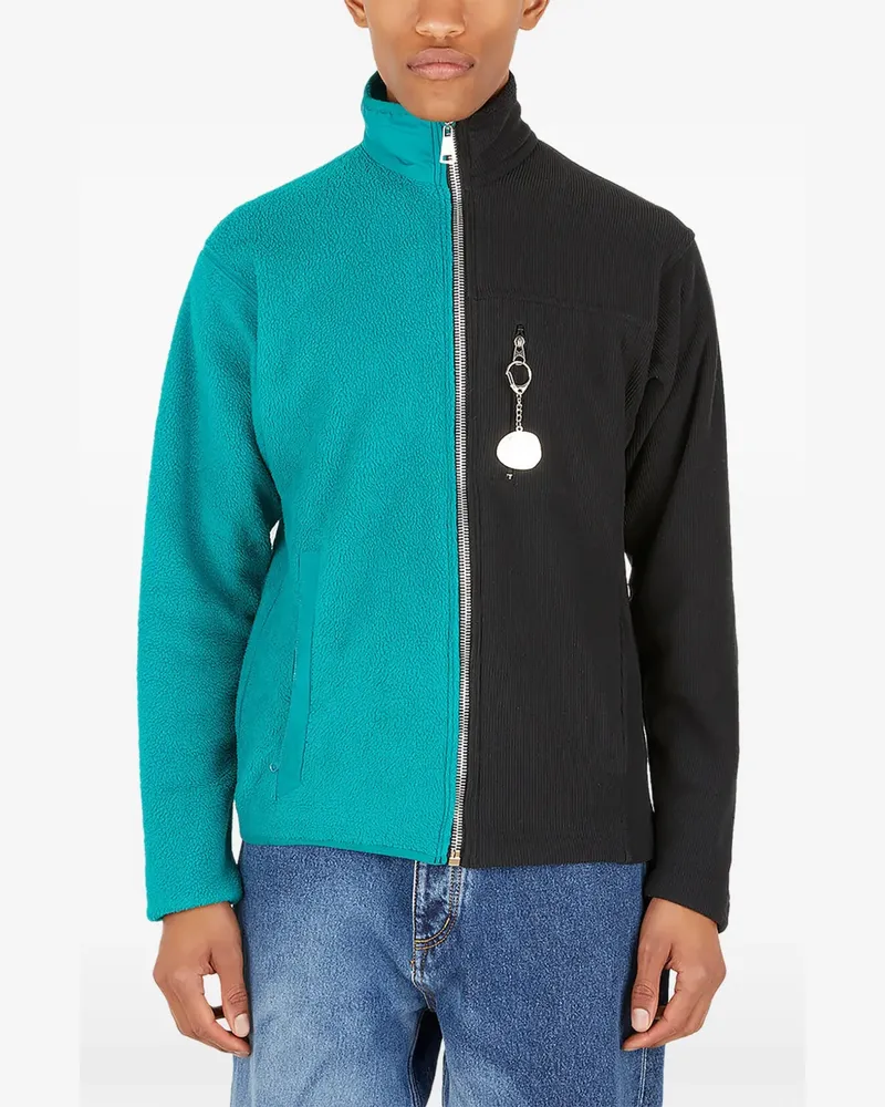 (di)vision fleece-weave rear-zip sweater - Blau Blau