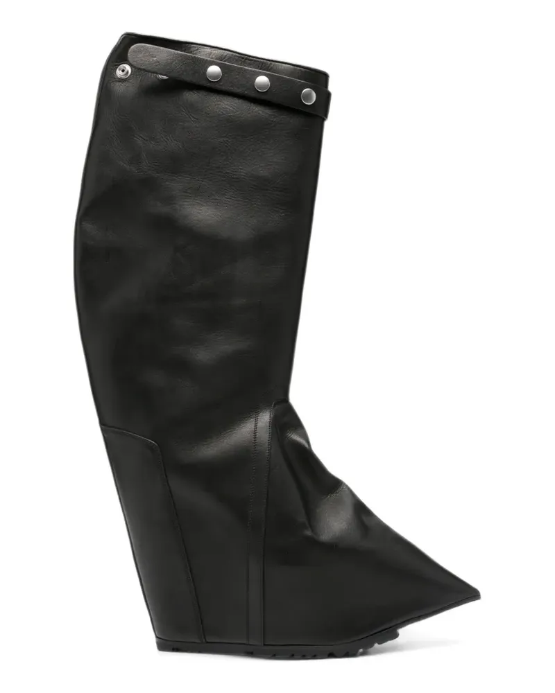 Rick Owens Taconaska Stiefel aus Leder - Schwarz Schwarz