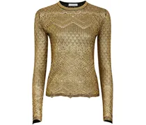 Strickoberteil in Metallic-Optik - Gold
