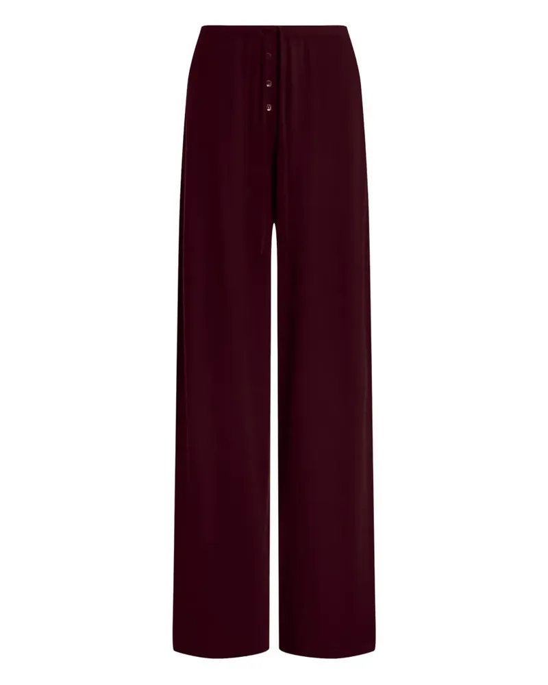 12 STOREEZ Gestrickte Hose mit Kordelzug - Rot Rot