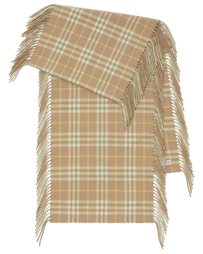Burberry Kaschmirschal mit Vintage-Check - Nude Nude