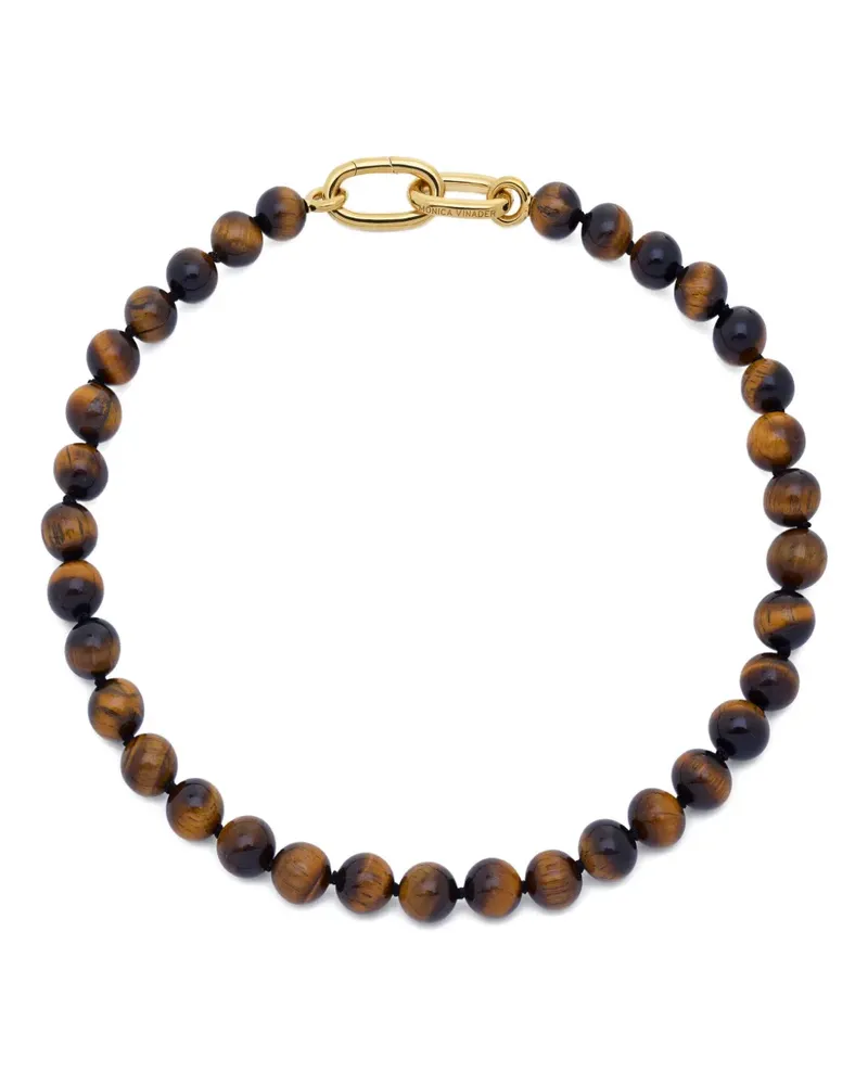 Monica Vinader Halskette aus Perlengold Gold
