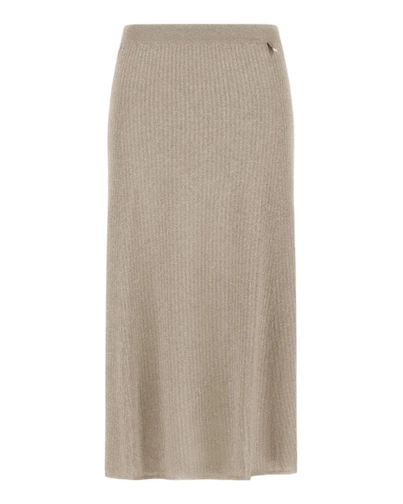 Herno ribbed skirt - Nude Nude