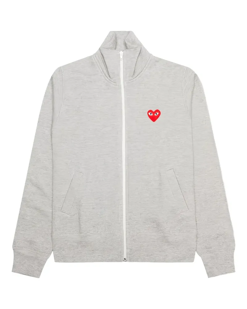 Comme des Garçons Sweatshirtjacke mit Herzmotiv - Grau Grau