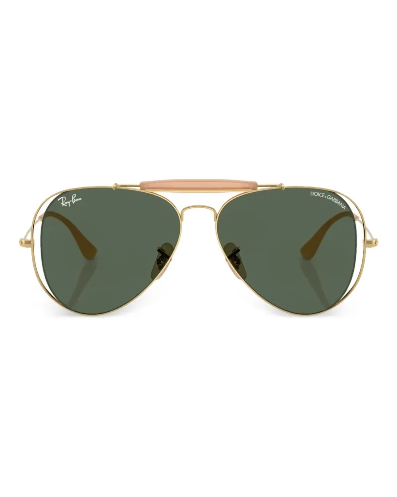 Ray Ban x Dolce & Gabbana pilot sunglasses - Gold Gold