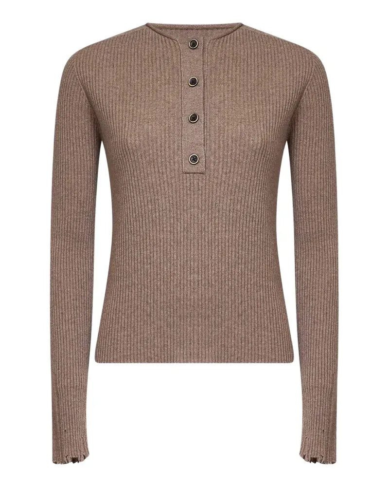 Uma Wang ribbed-knit sweater - Braun Braun