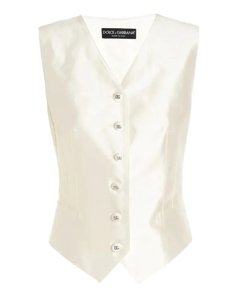 Dolce & Gabbana button vest - Weiß Weiß