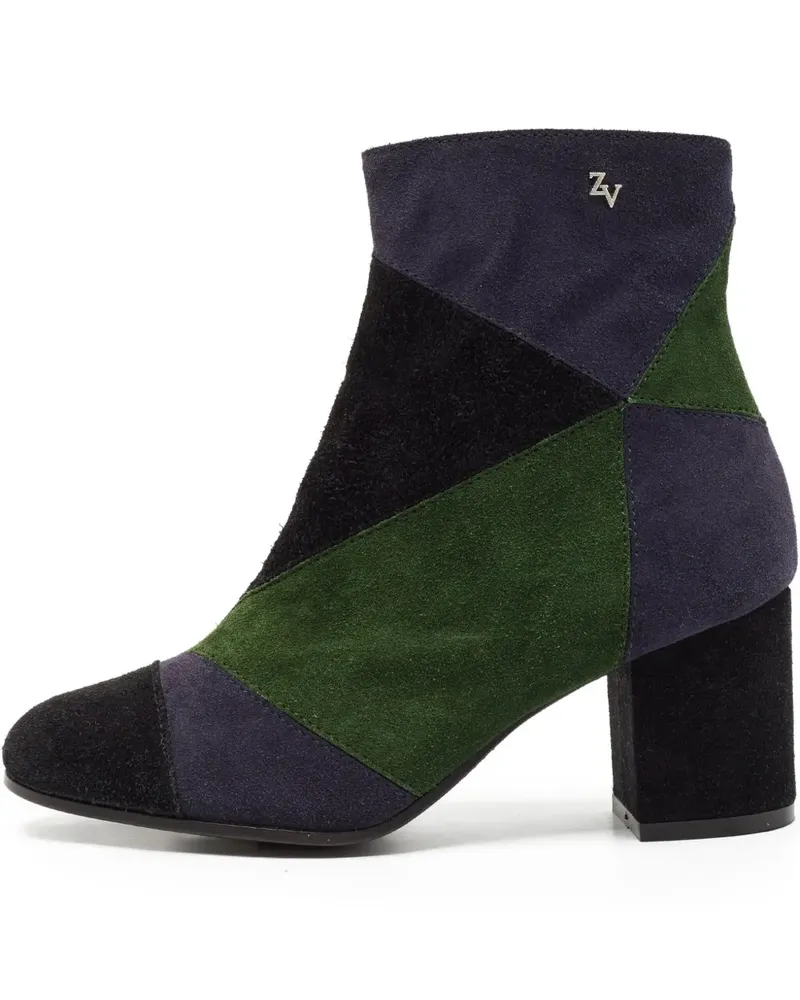 Zadig & Voltaire Pre-owned Stiefel im Patchwork-Look 70mm - Grün Grün