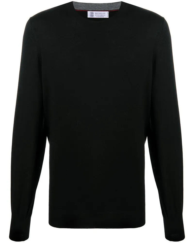 Brunello Cucinelli Klassischer Pullover - Schwarz Schwarz