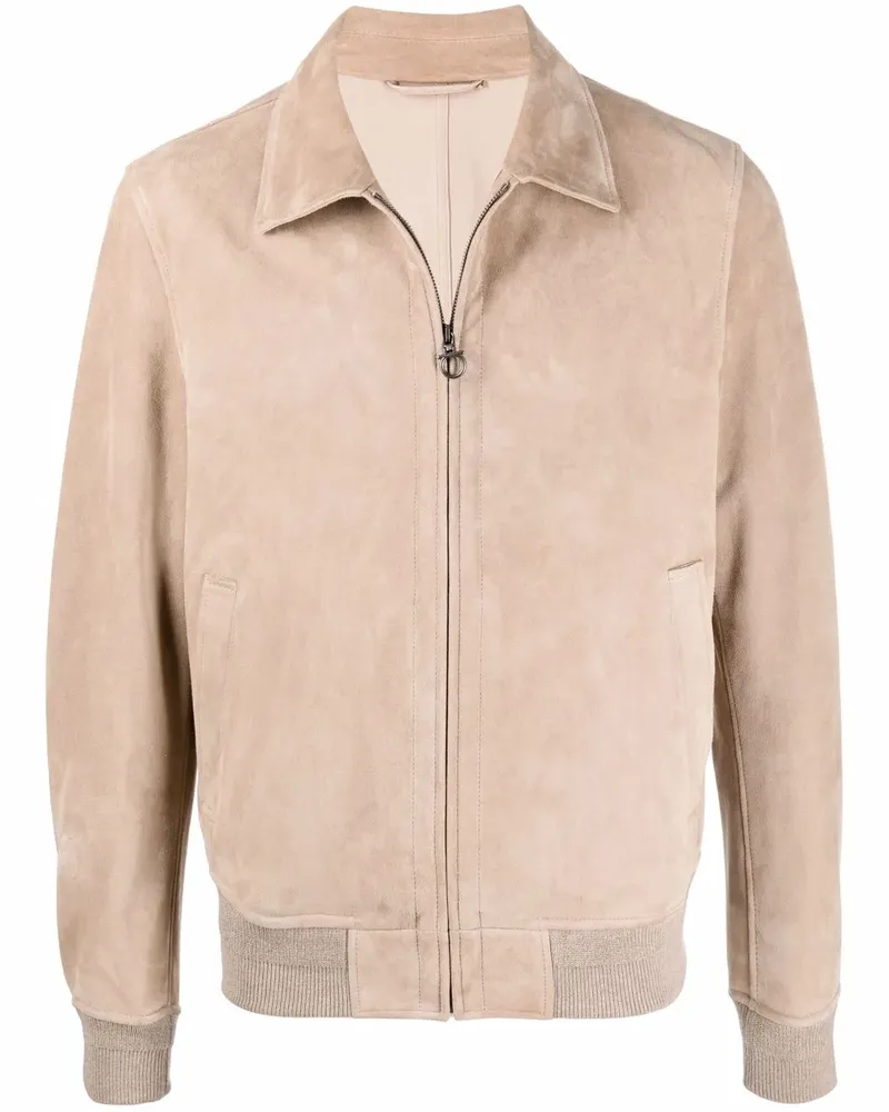 Ferragamo Four Seasons Bomberjacke - Nude Nude