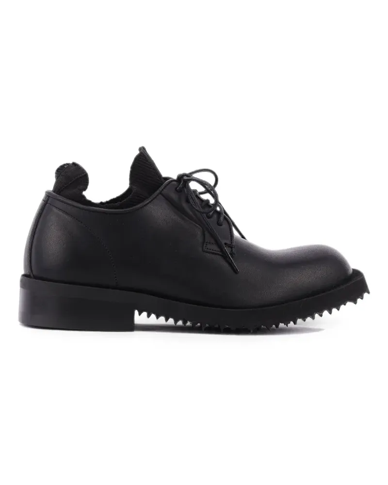BePositive Handgefertigte BE+ HNB Schnürschuhe - Schwarz Schwarz