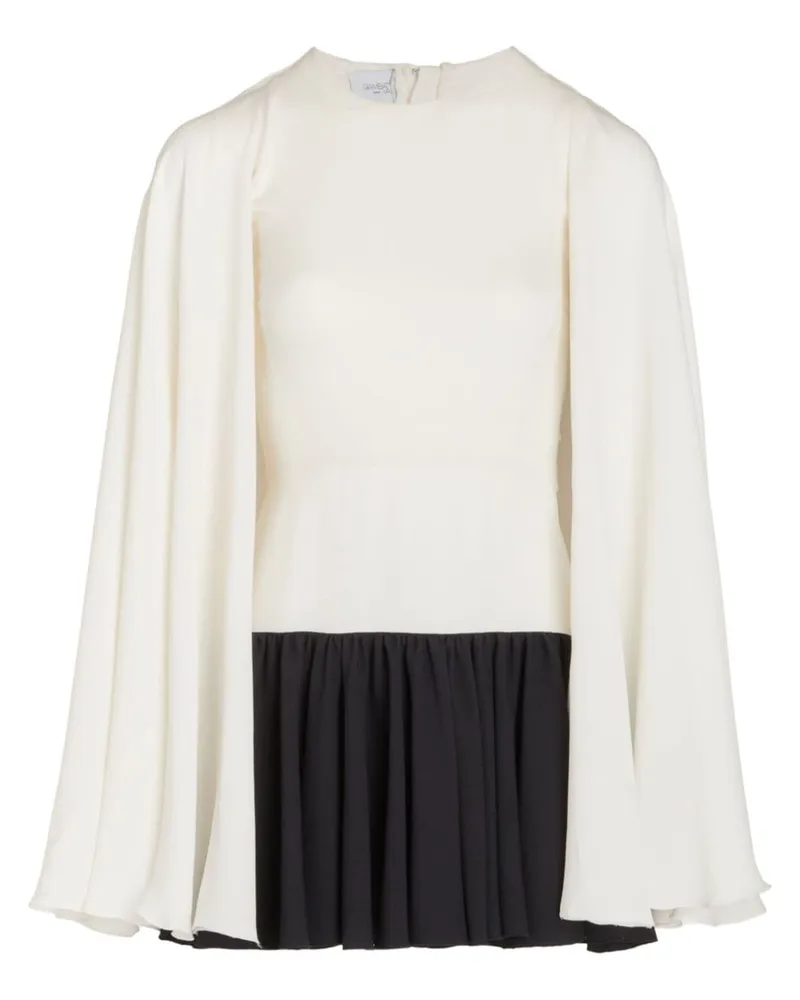 Giambattista Valli Kurzes Cape-Kleid - Weiß Weiß