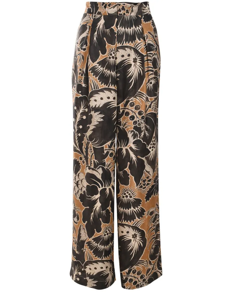Biyan Faey Seidenhose - Schwarz Schwarz