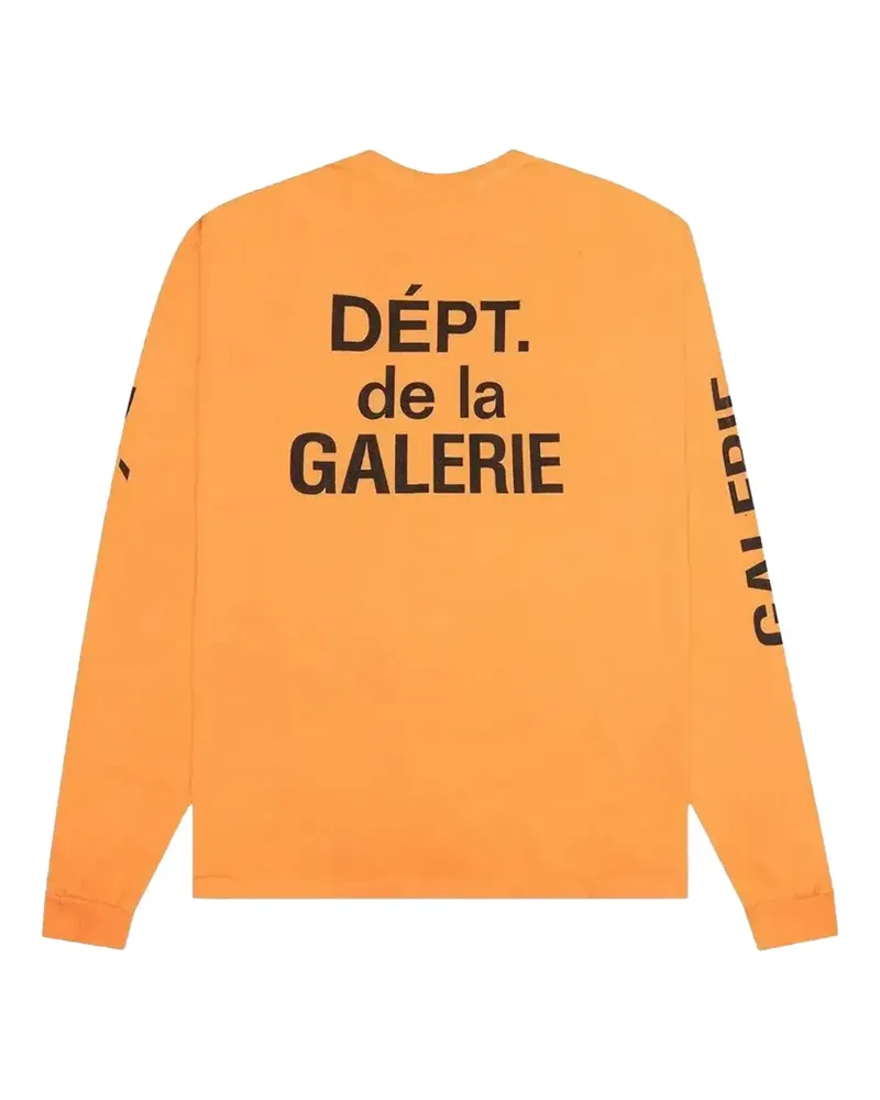 GALLERY DEPT. Langarmshirt mit Logo-Print - Orange Orange