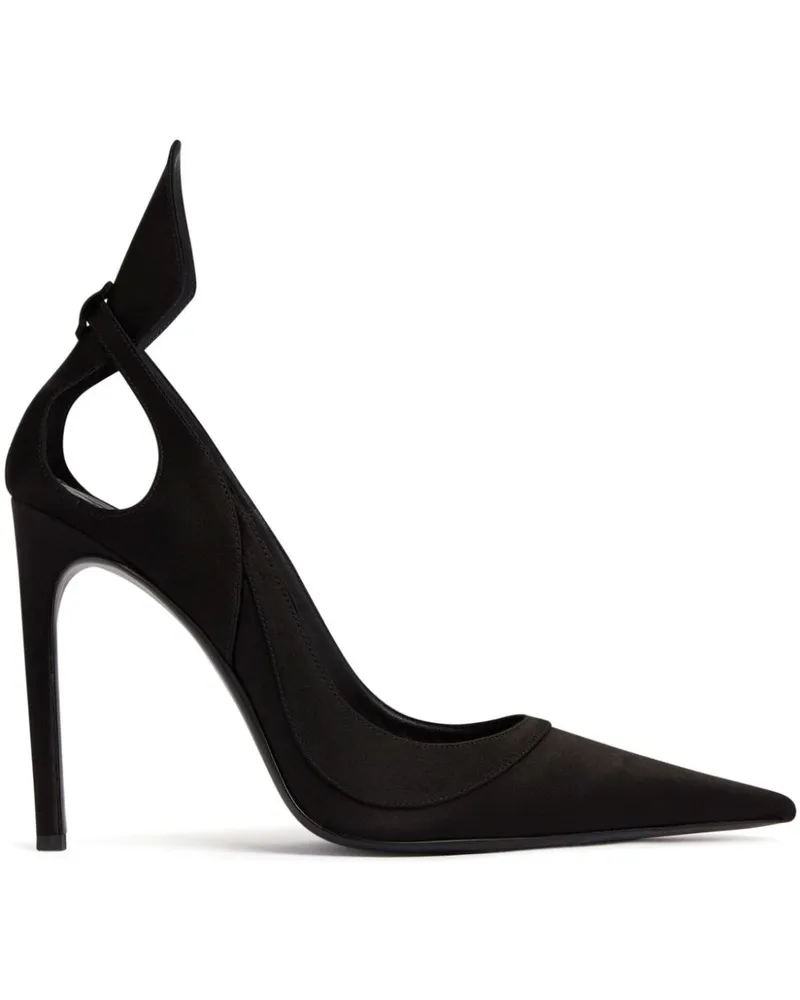 Nina Ricci Pumps aus Satin - Schwarz Schwarz
