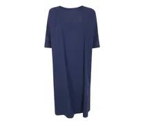 Etuikleid mit rundem Ausschnitt - Blau