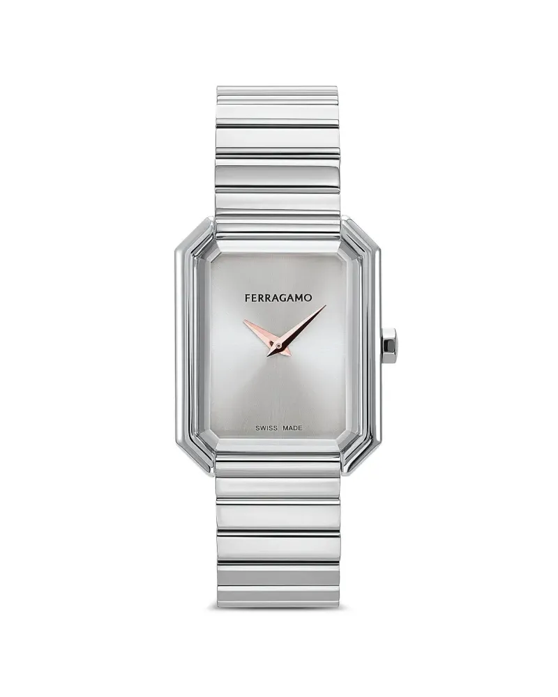 Ferragamo Crystal Tank 33,5mm - Silber Silber