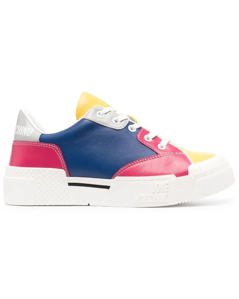 Moschino Sneakers in Colour-Block-Optik - Gelb Gelb