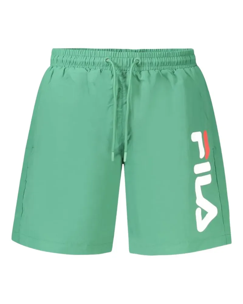Fila Badeshorts mit Logo-Print - Grün Grün