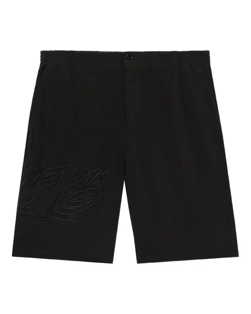 OFF-WHITE Handstyle logo organza bowling shorts - Schwarz Schwarz