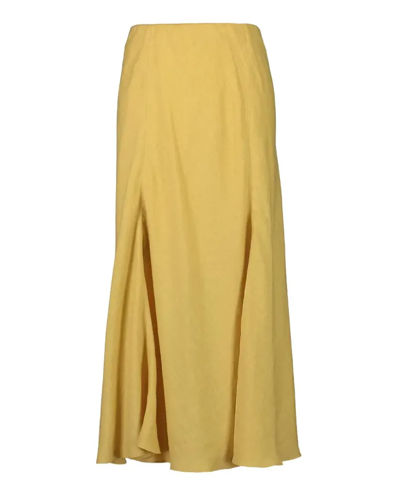 Brunello Cucinelli flared midi skirt - Gelb Gelb
