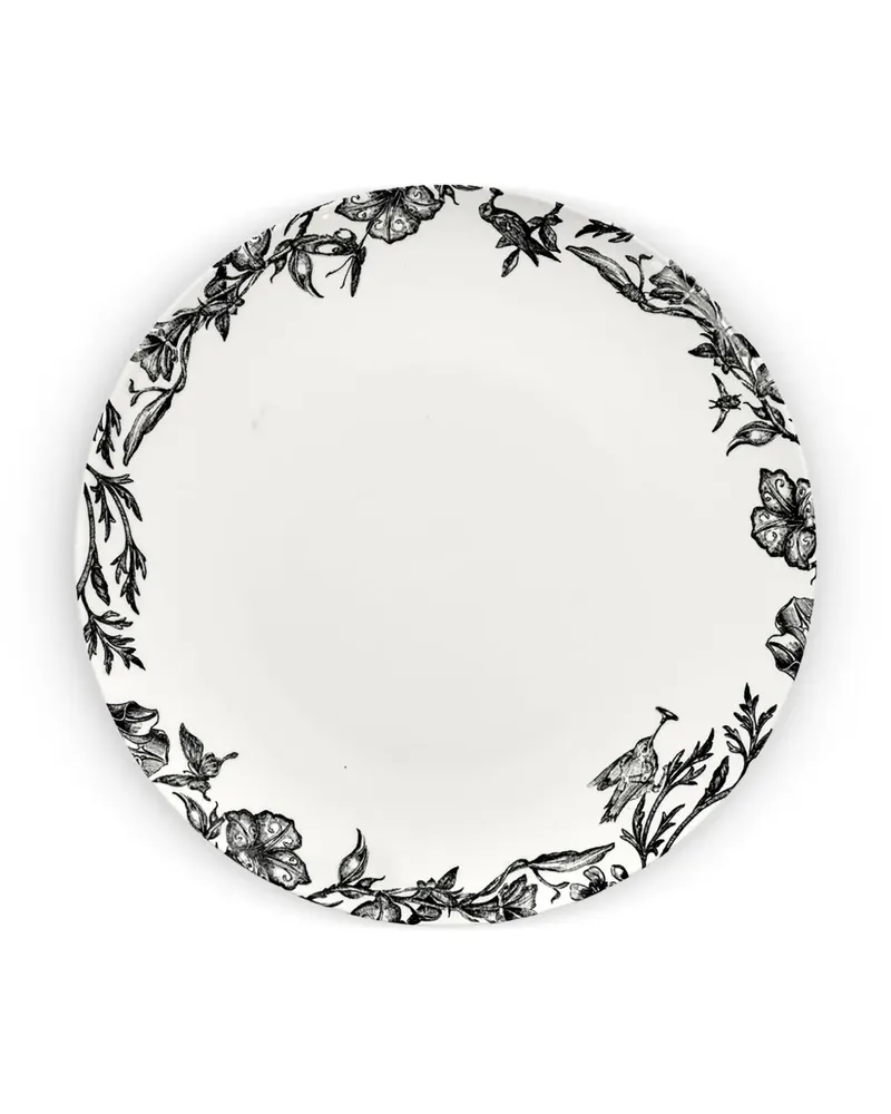Serax x Tomorrowland Teller mit Blumen-Print (4er-Set) - Weiß Weiß