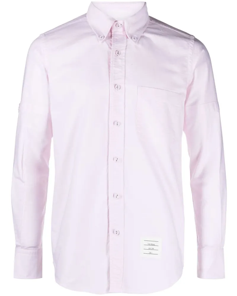 Thom Browne Hemd mit Logo-Patch - Rosa Rosa