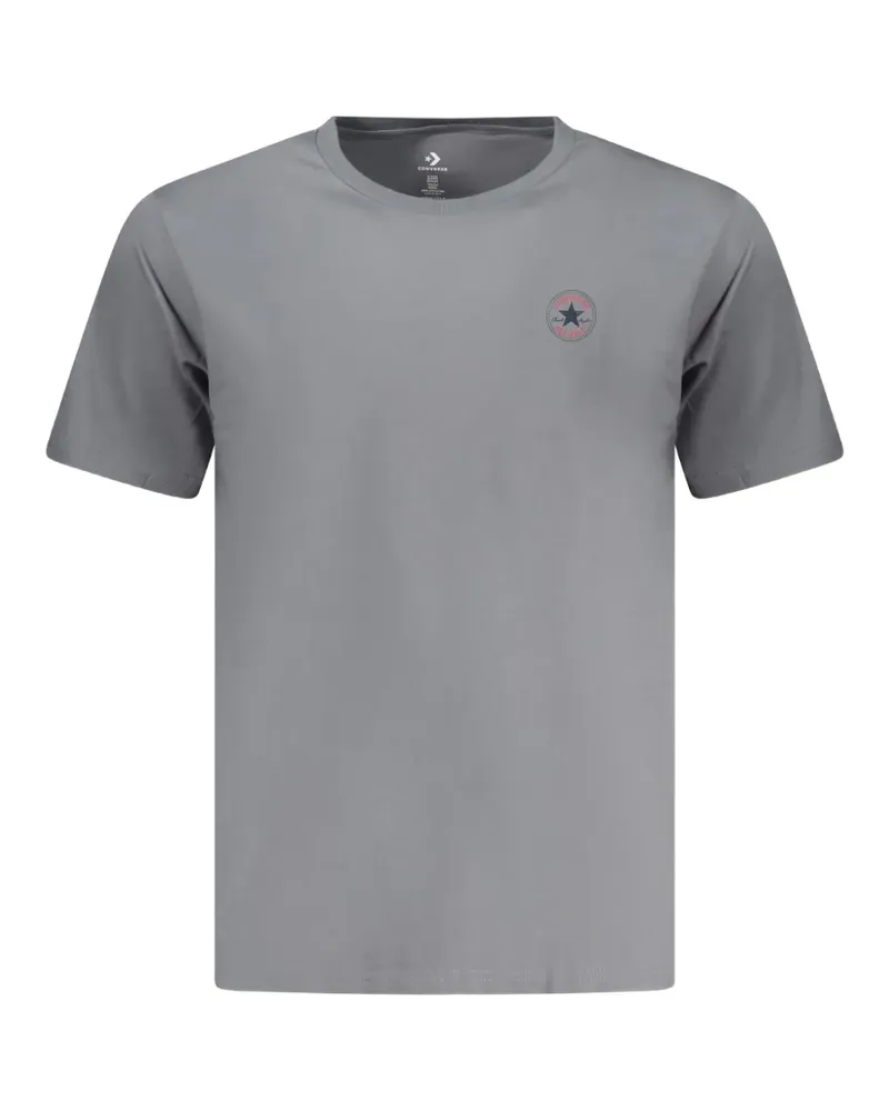 Converse T-Shirt mit Logo-Patch - Grau Grau